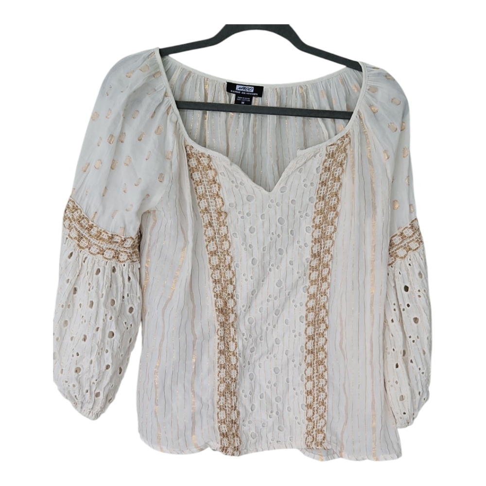 Nation AK Outfits 3/4 Sleeve Blouse